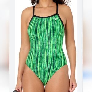 The Finals Women's Butterflyback Green Swimsuit
